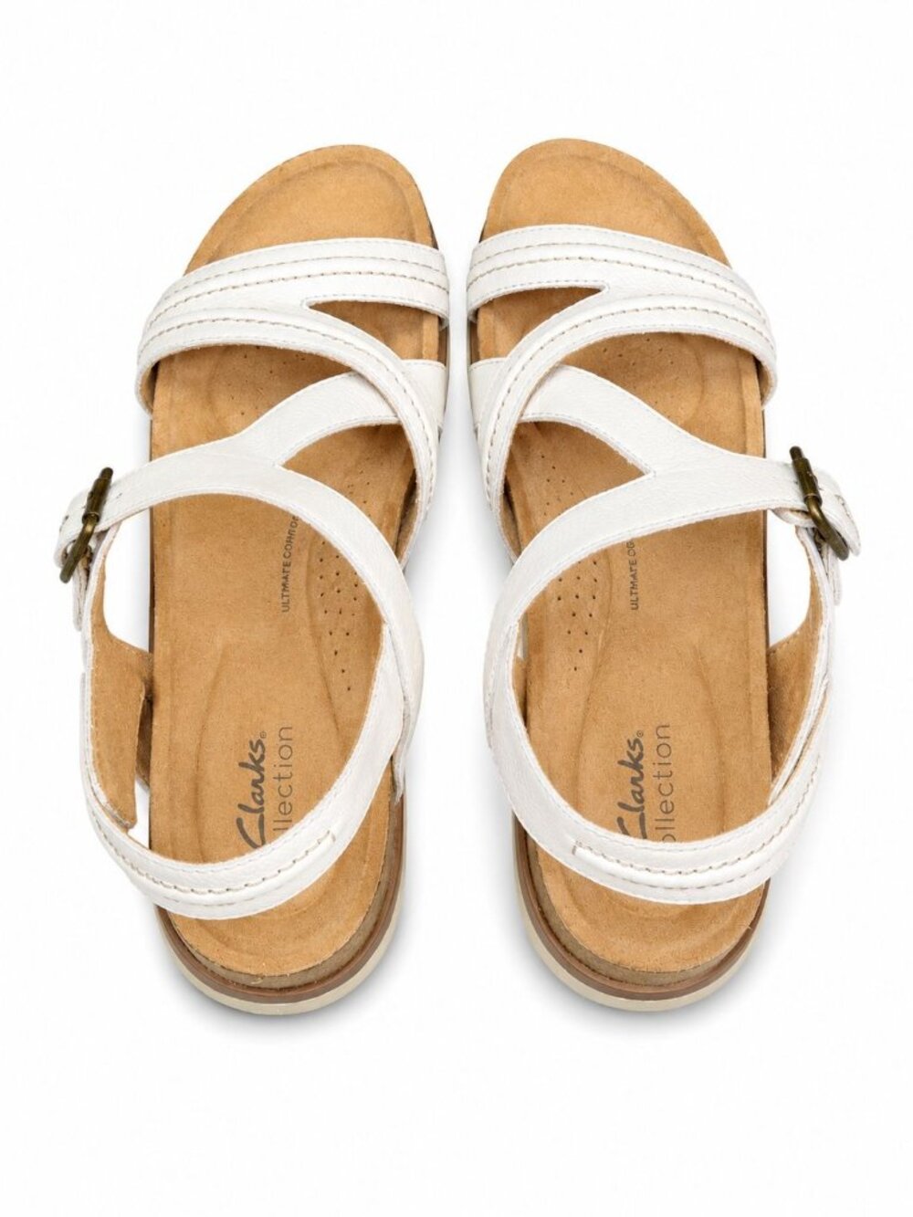 Clark's Collection Womens Brynn Steps Adjustable Strap Leather Sandal, Sz 8.5 - Picture 8 of 10